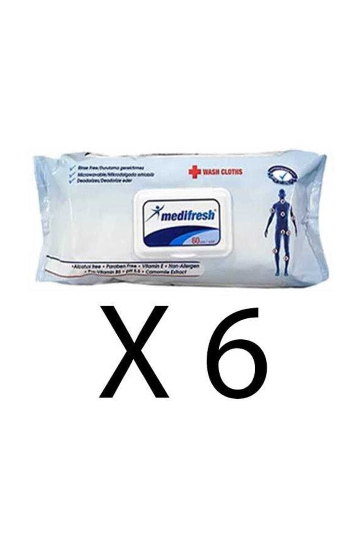 Medifresh Hasta Sil 50 Li Vücut Temizleme Havlusu Bezi 6 Paket