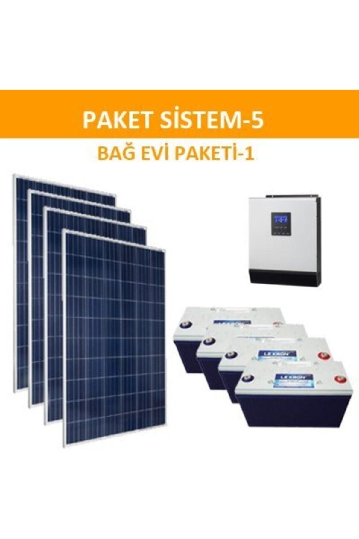 Lexron Bağ Evi Solar Paketi 3kva Inverter 280w Güneş Paneli Paket 5