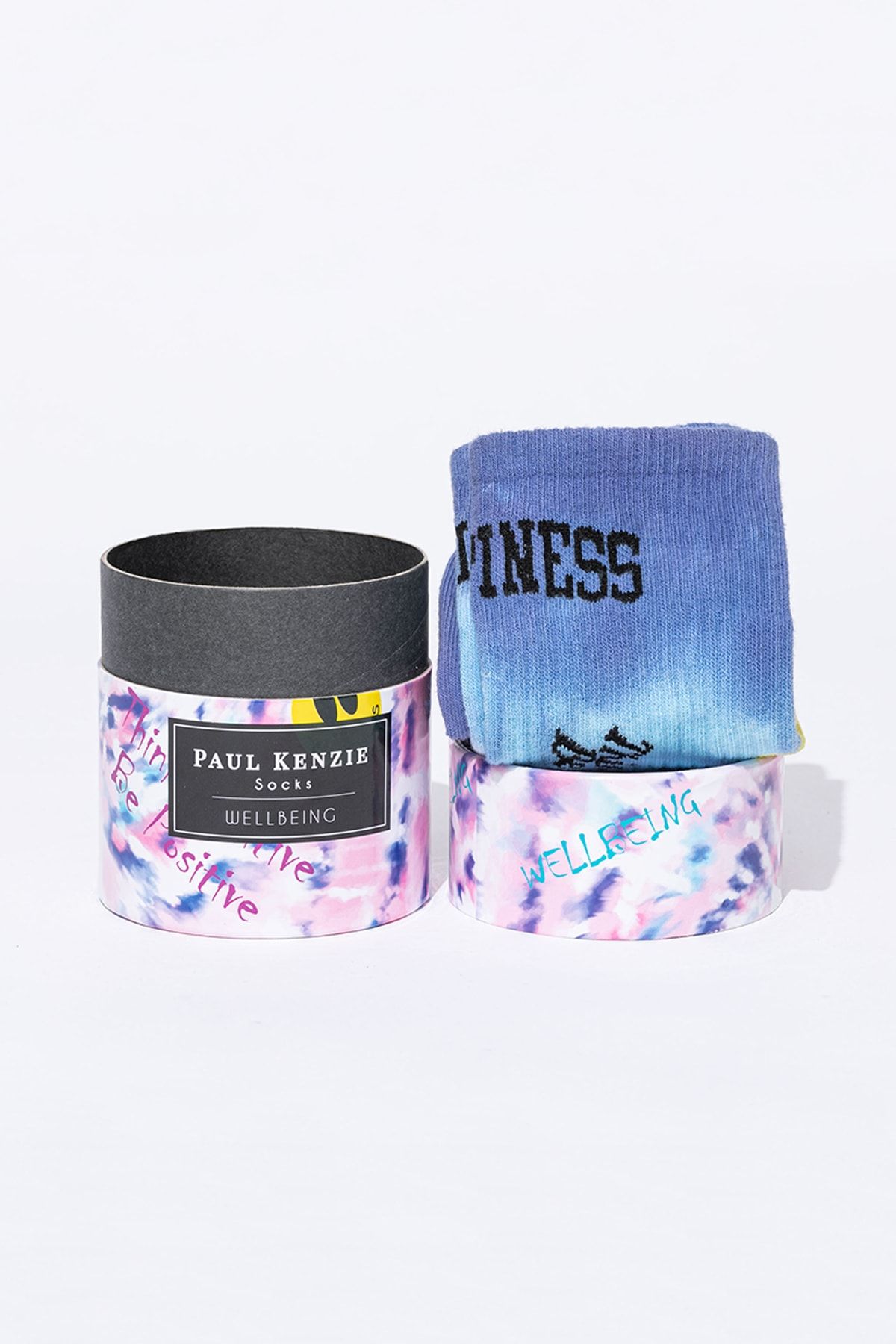 Paul Kenzie Smile-dye Unisex Batik Desenli Dikişsiz Tenis Çorap - Wellbeing