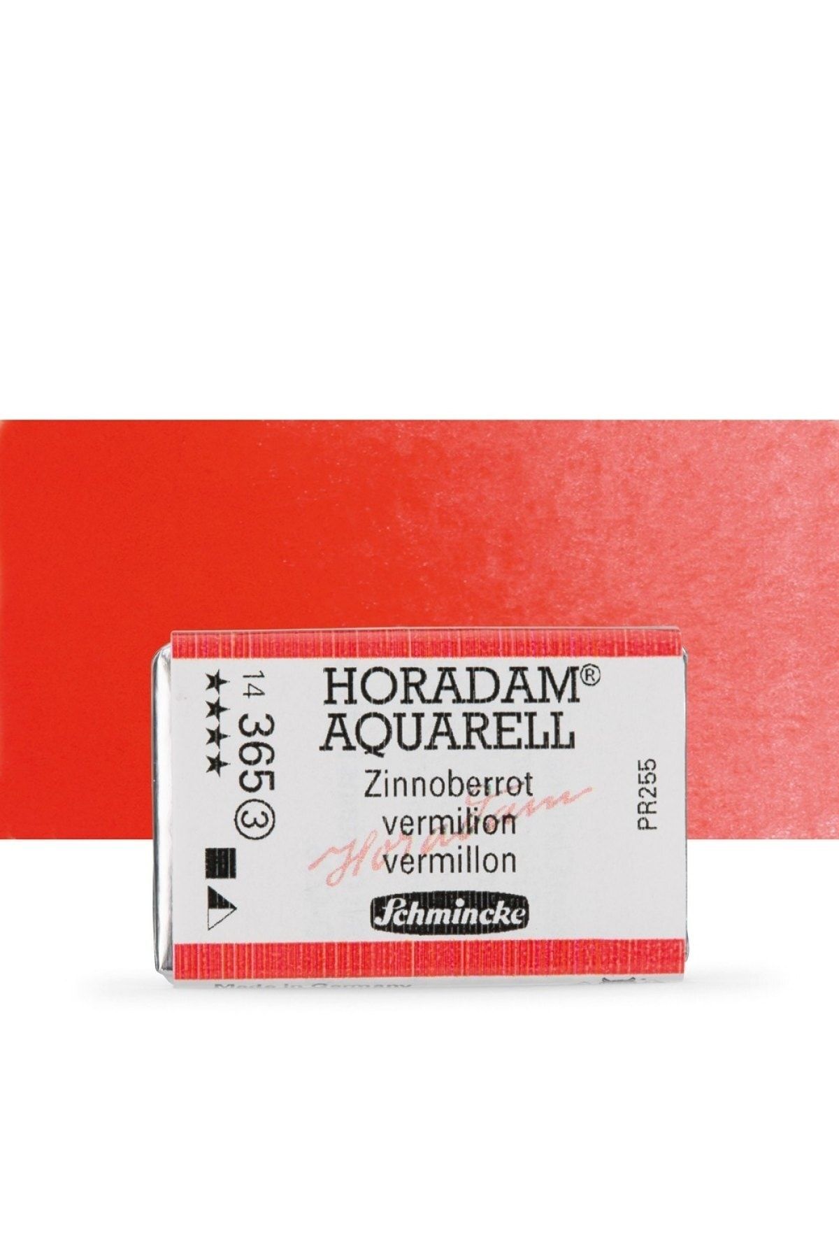 Schmincke Horadam Aquarell Tam Tablet Sulu Boya Vermilion 365 S.3