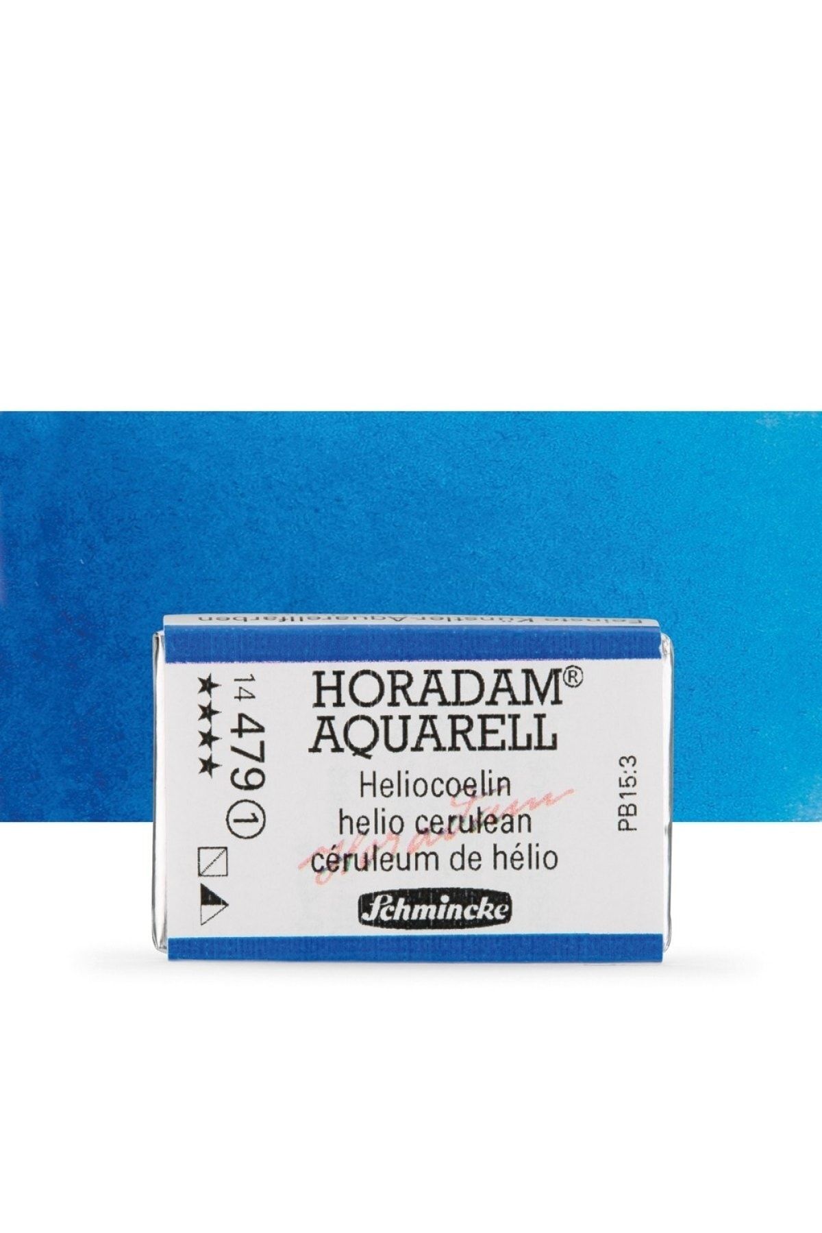 Schmincke Horadam Aquarell Tam Tablet Sulu Boya Helio Cerulean 479 S.1