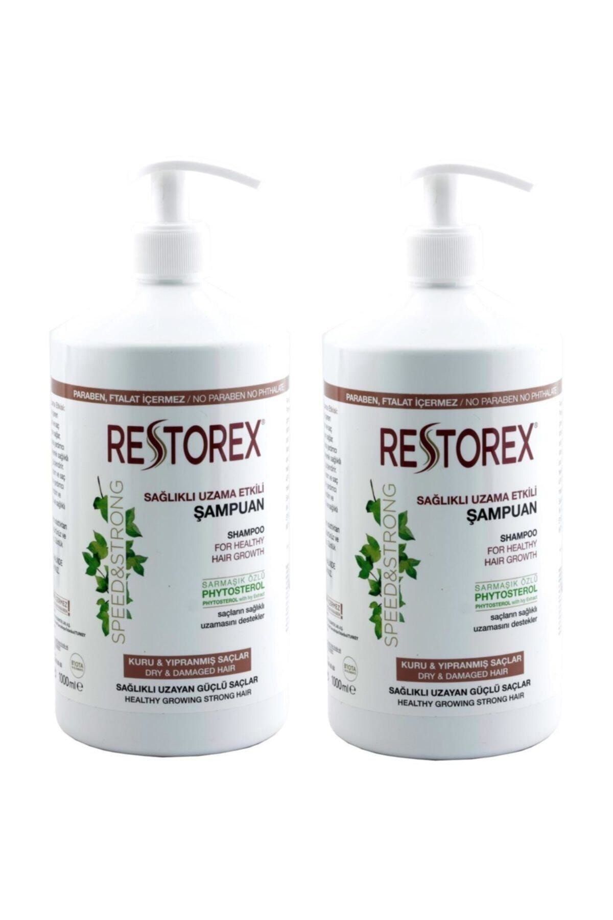 Restorex Şampuan 1000 ml Kuru Yıpranmış Saçlar Için X 2 Adet