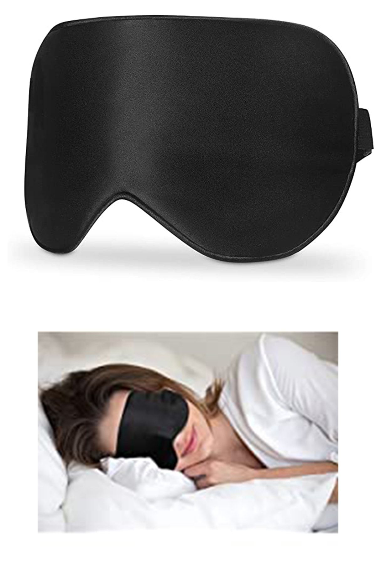 minufco Işık Önleyici Uyku Göz Bandı Maskesi Işık Önleyici Gözlük Maske Seyahat Uyku Göz Maskesi
