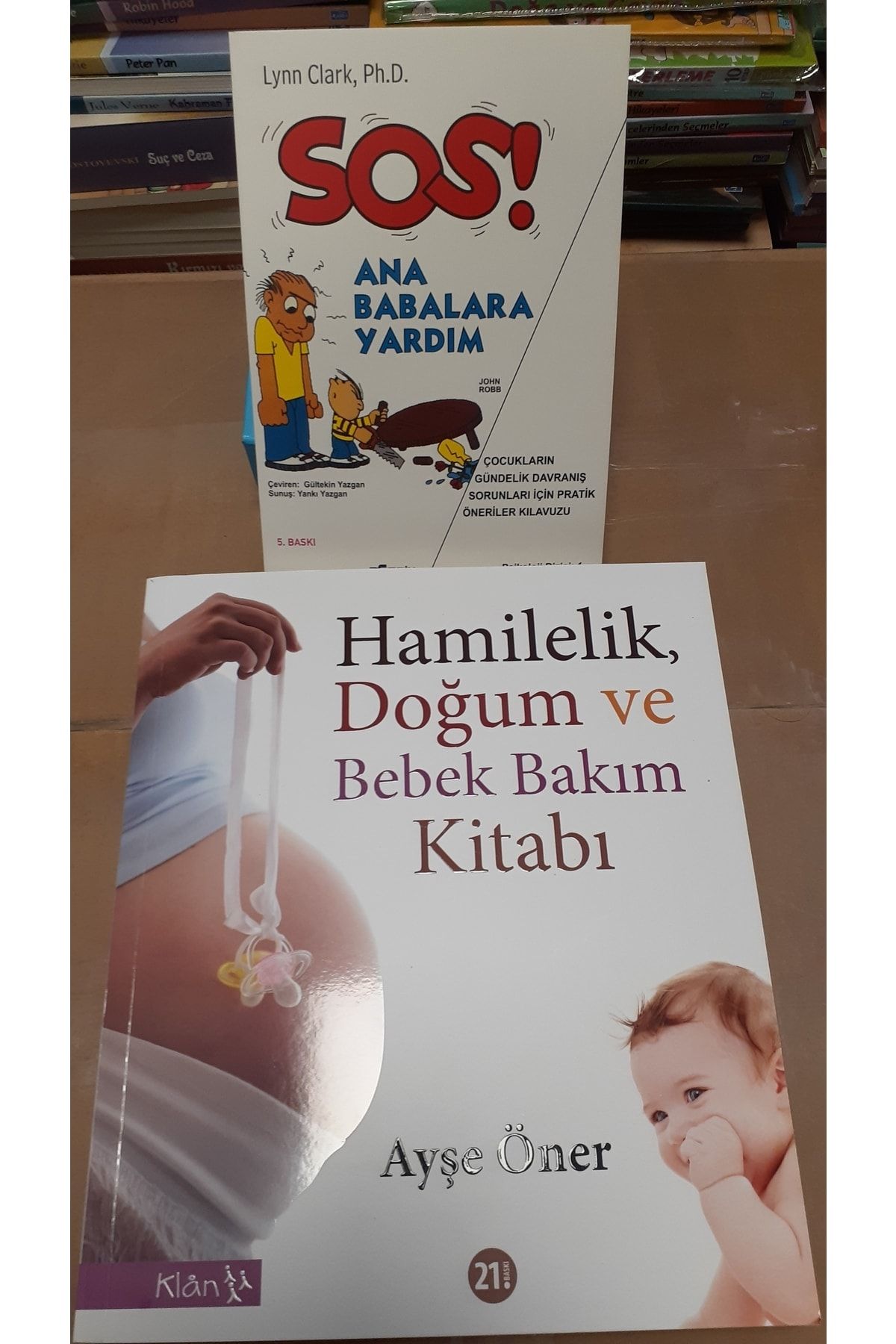 Klan Yayınları Hamilelik, Doğum Ve Bebek Bakım Kitabı - Sos Ana Babalara Yardım ' Lynn Clark' ( 2 Kitap Bir Arada)