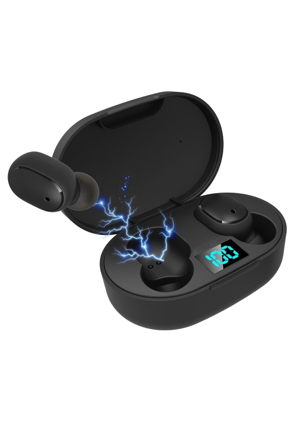 Nİ WATCH Xiaomi Mi 11 Ultra Uyumlu Ae6s Göstergeli Mikrofonlu Kablosuz Siyah Bluetooth Kulaklık Ae6s-earbuds