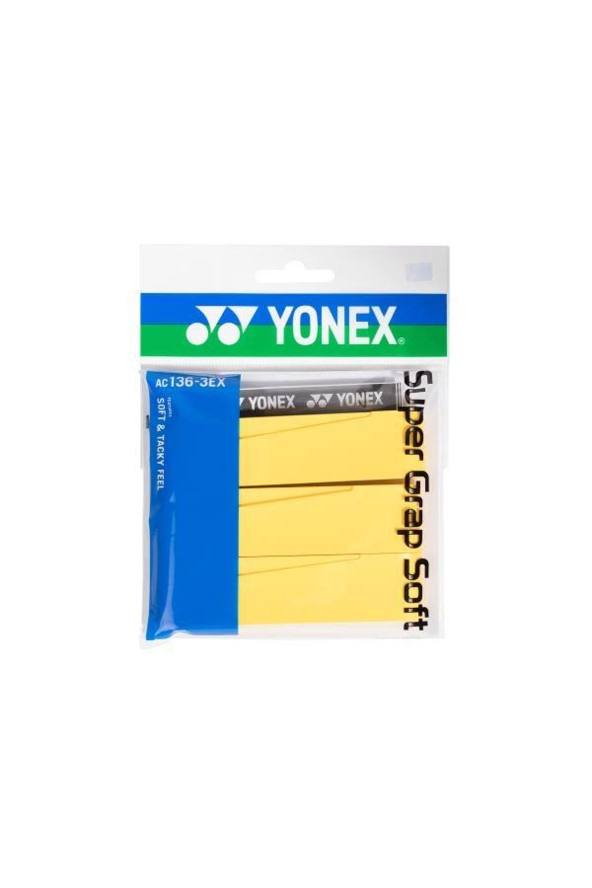 Yonex Ac 136 Super Grap Soft 3'lü Sarı