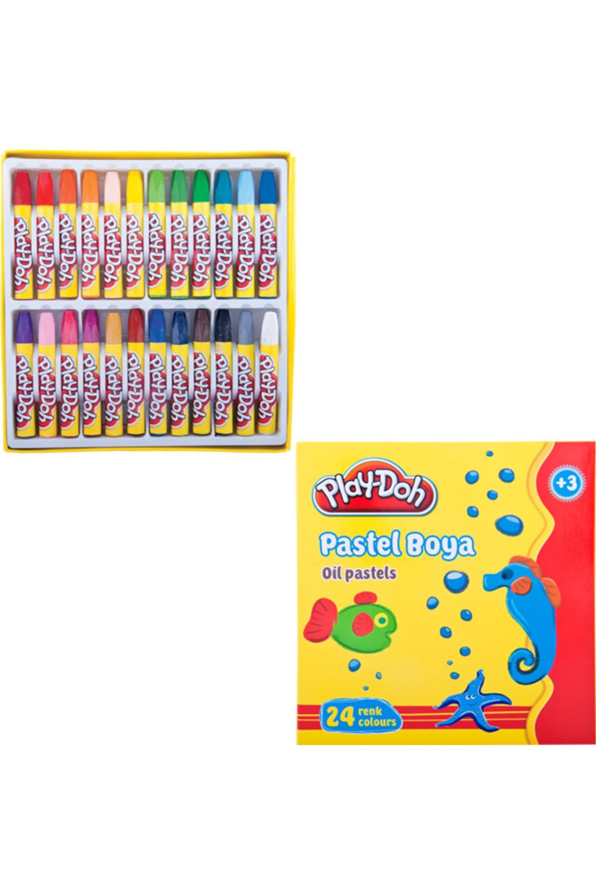 Play Doh Pastel Boya 24 Renk Play-pa004