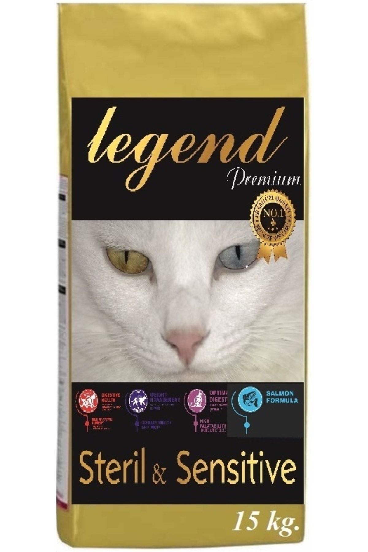 Legend Gold Antiallerjen Somonlu Kısırlaştırılmış Kedi Maması 15 Kg Somon Balıklı Düşük Tahıllı Yetişkin