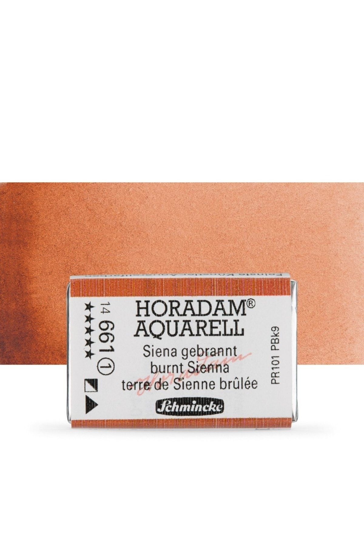 Schmincke Horadam Aquarell Tam Tablet Sulu Boya Burnt Sienna 661 S.1