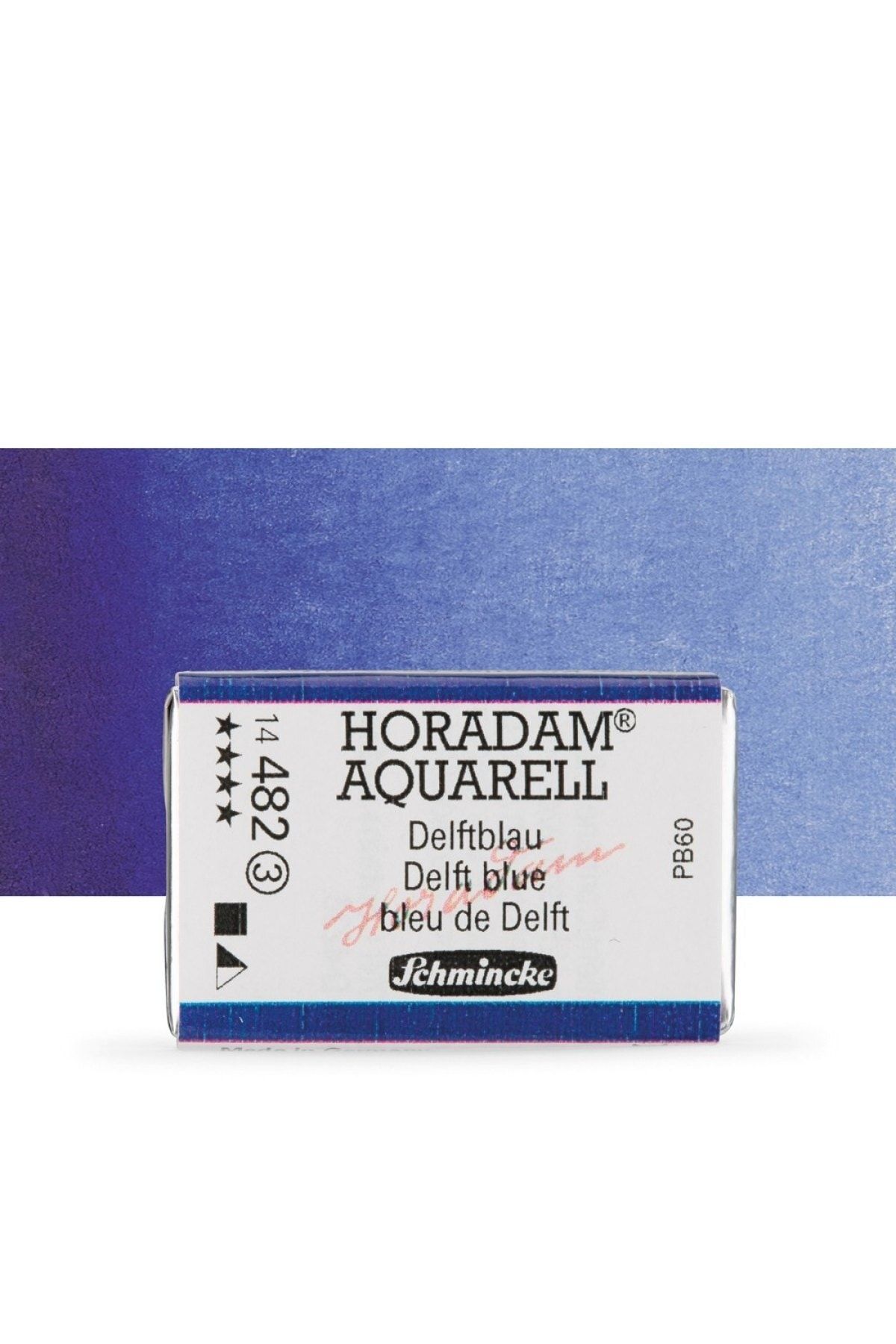 Schmincke Horadam Aquarell Tam Tablet Sulu Boya Delft Blue 482 S.3