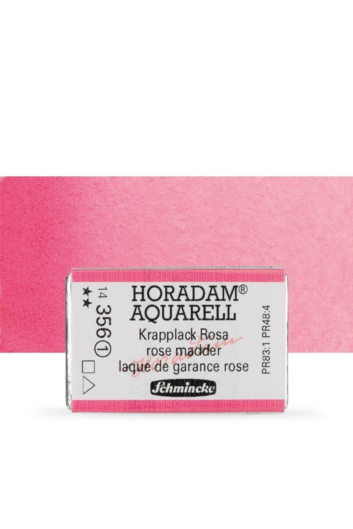 Schmincke Horadam Aquarell Tam Tablet Sulu Boya Rose Madder 356 S.1