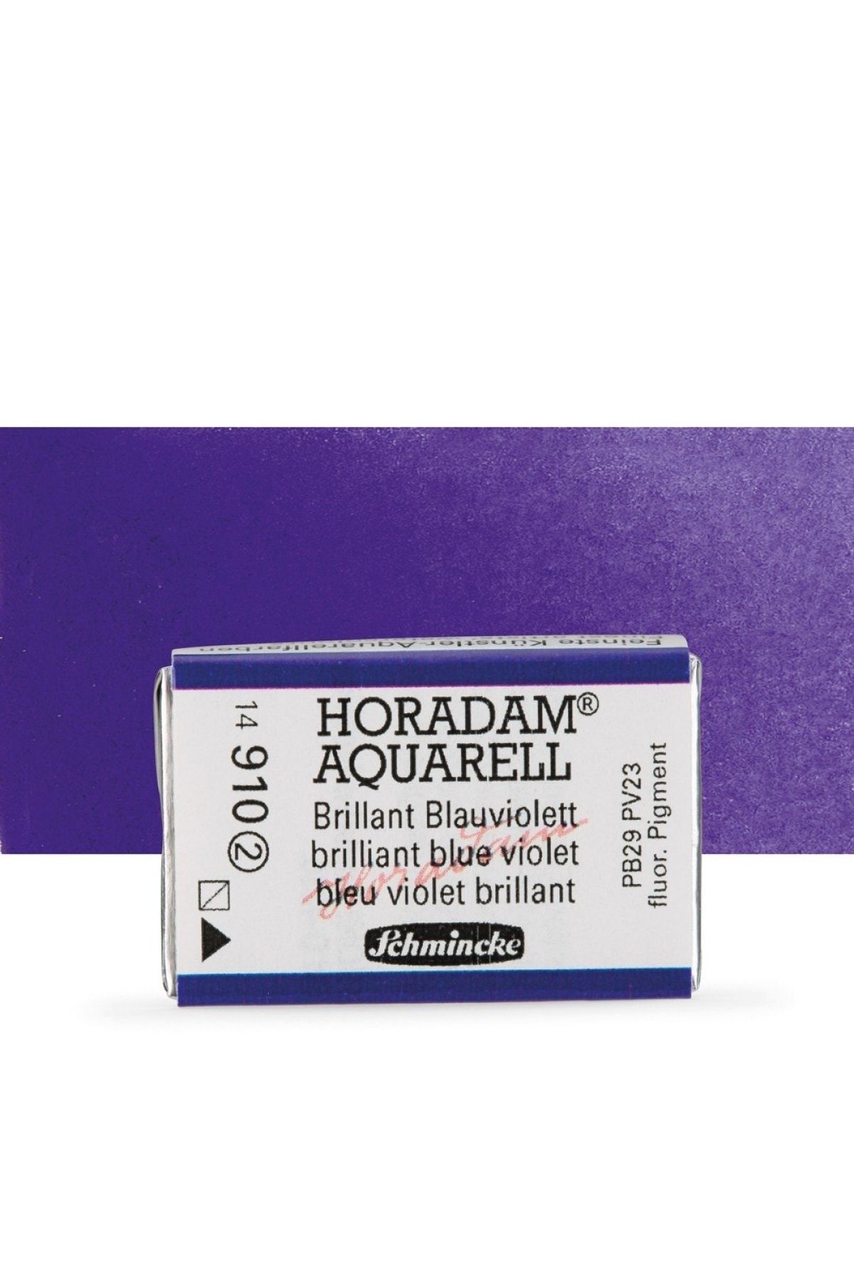 Schmincke Horadam Aquarell Tam Tablet Sulu Boya Brilliant Blue Violet 910 S.2
