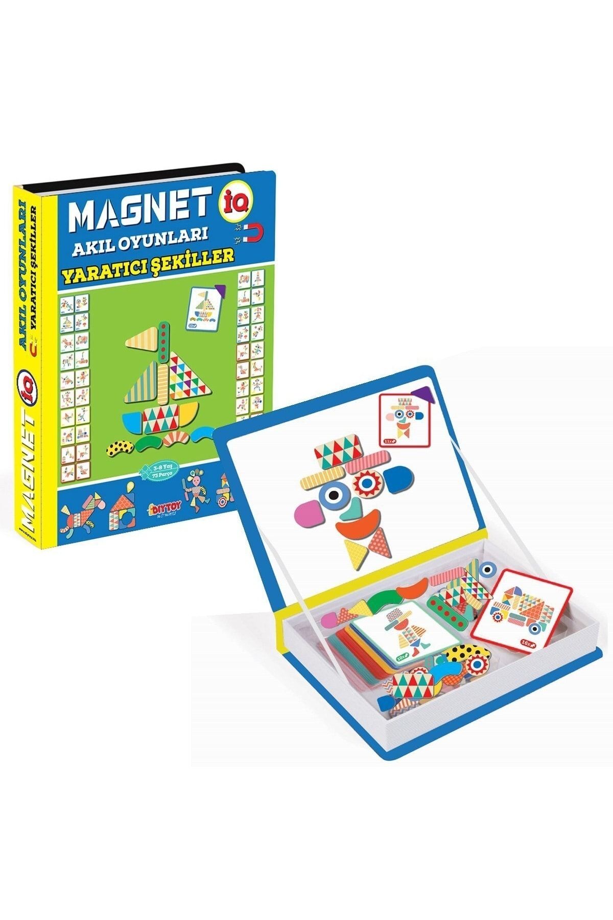 Diytoy Marka: 1550 Dıytoy, Magnet Akıl Oyunları - Yaratıcı Şekiller / 3-8 Yaş Kategori: Oyuncak Ar