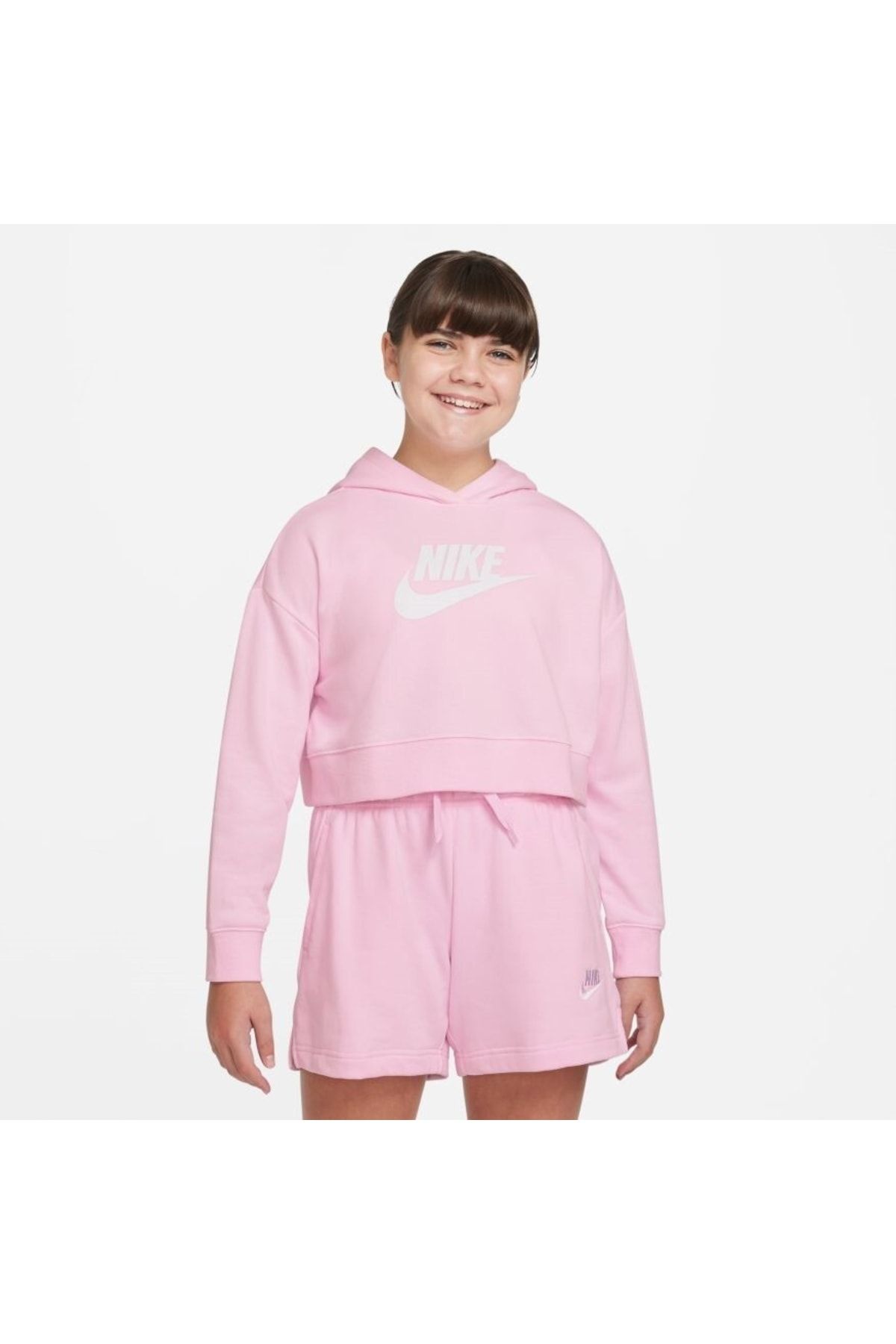 Nike Sportswear Club Hooded Long Sleeve Top Çocuk Sweatshirt