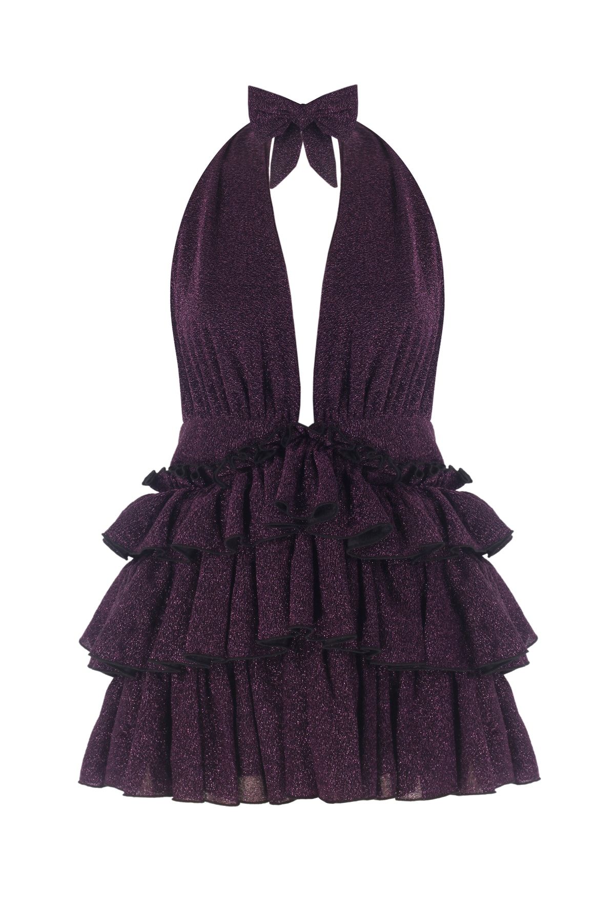 Nur Karaata Bellano Sparkle Purple Elbise