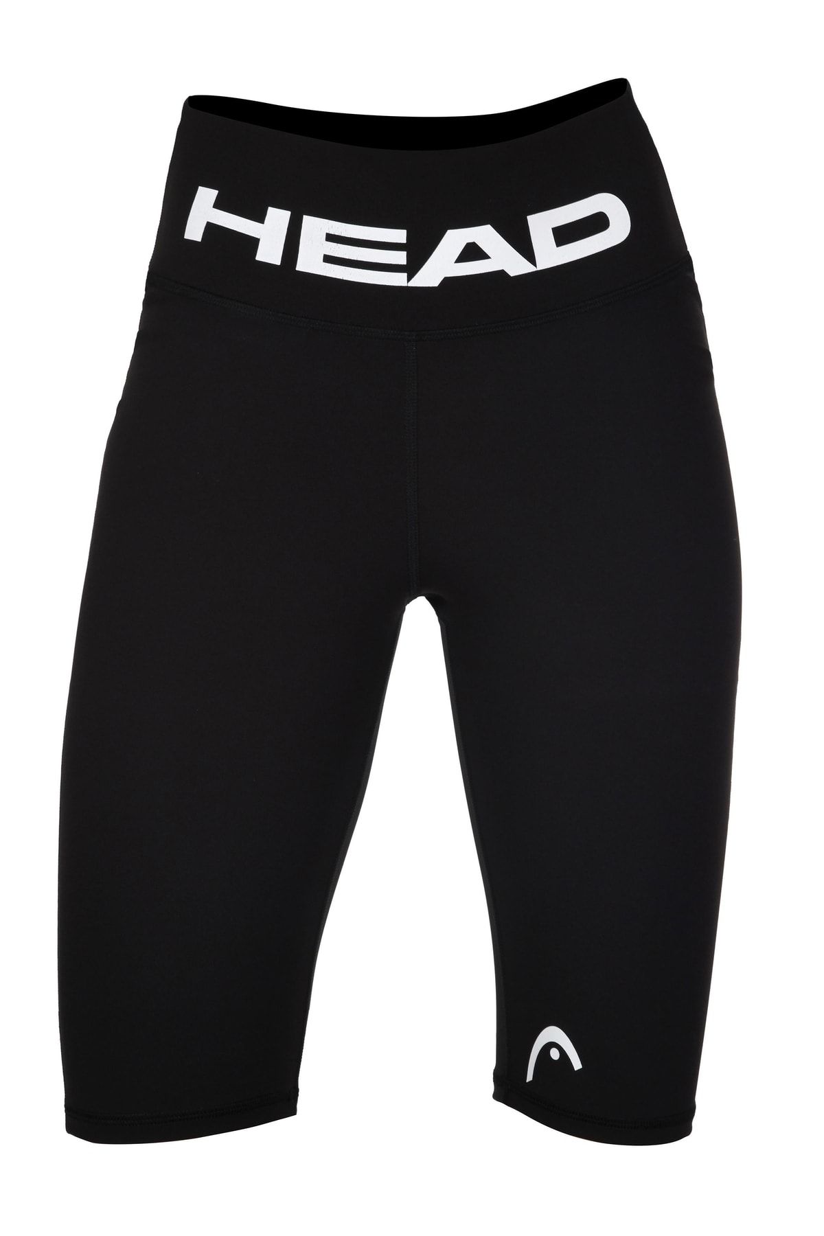 Head Kadın Beyaz - Siyah Logo Baskı Yüksek Bel Comfort Esnek Toparlayıcı Sporcu Diz Üstü Biker Tayt