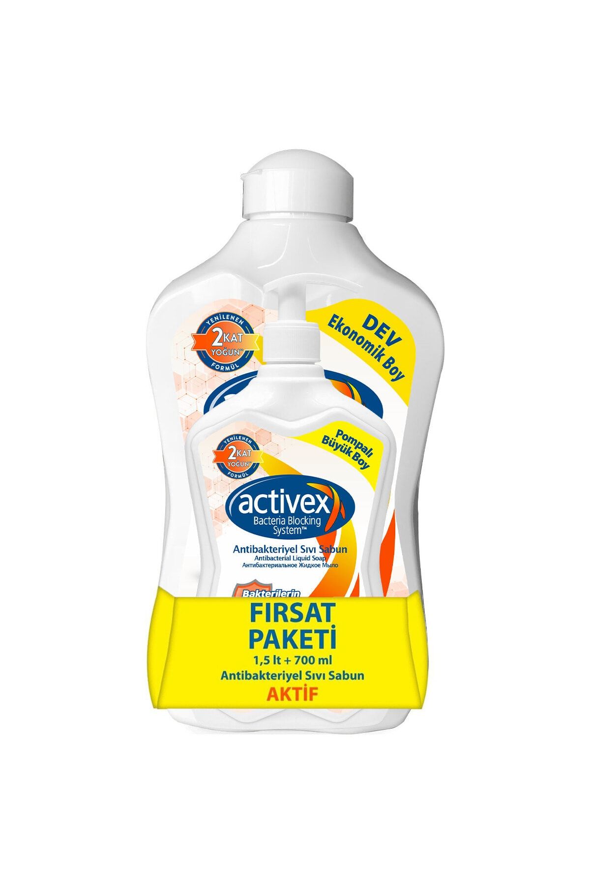Activex Antibakteriyel Sıvı Sabun Aktif 1,5+700ml