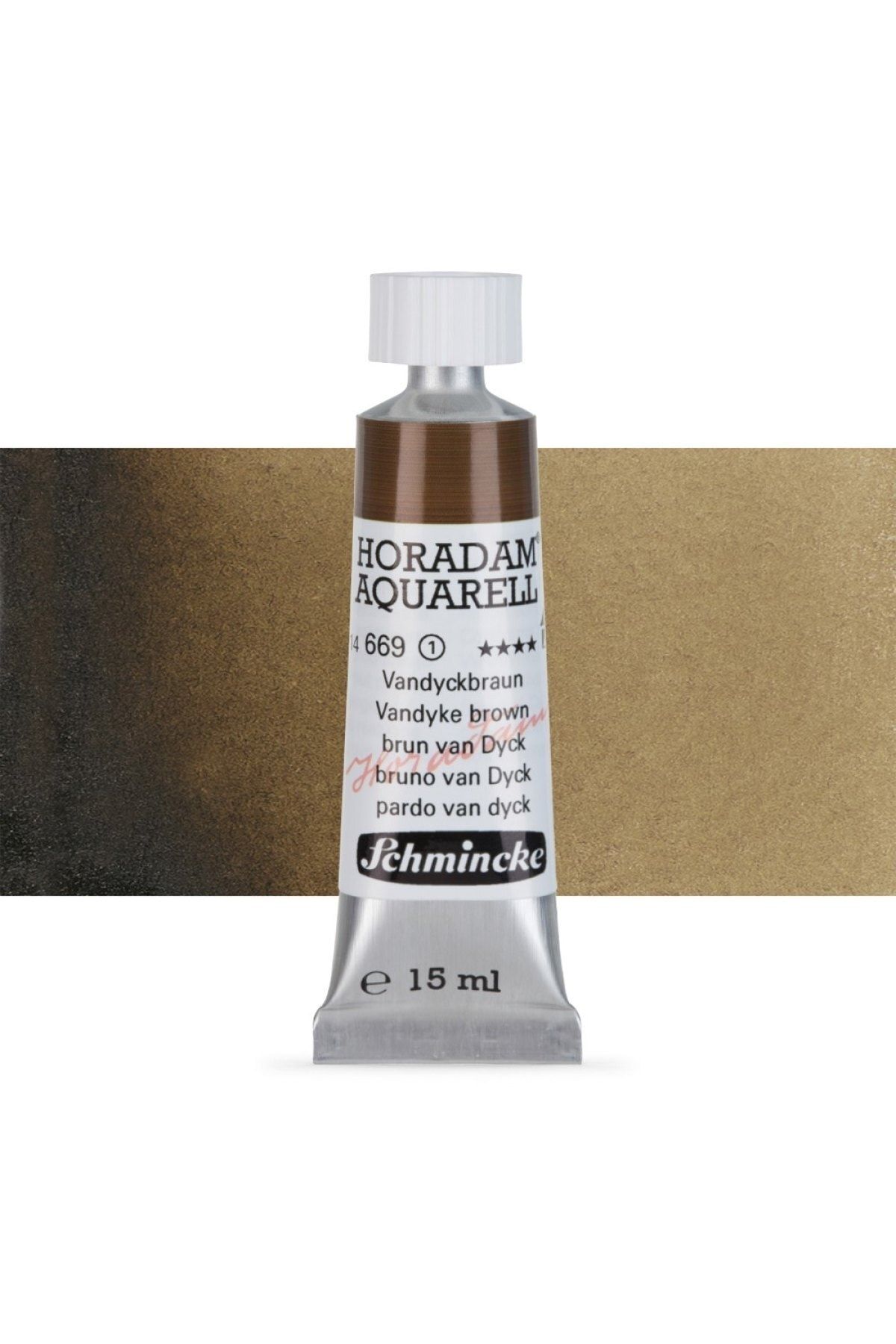 Schmincke Horadam Aquarell Tube Tüp Sulu Boya 15ml Vandyke Brown 669 S.1