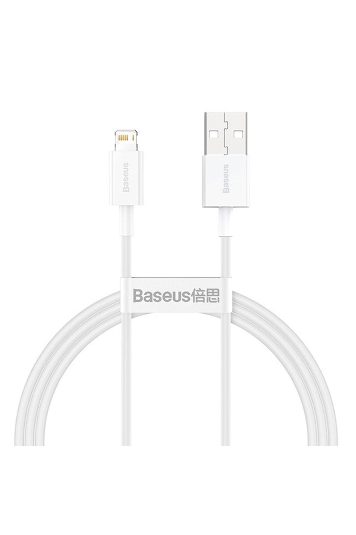 Baseus Superior Series Usb To Lightning Iphone Hızlı Şarj Kablosu 1 Metre 2.4a Beyaz