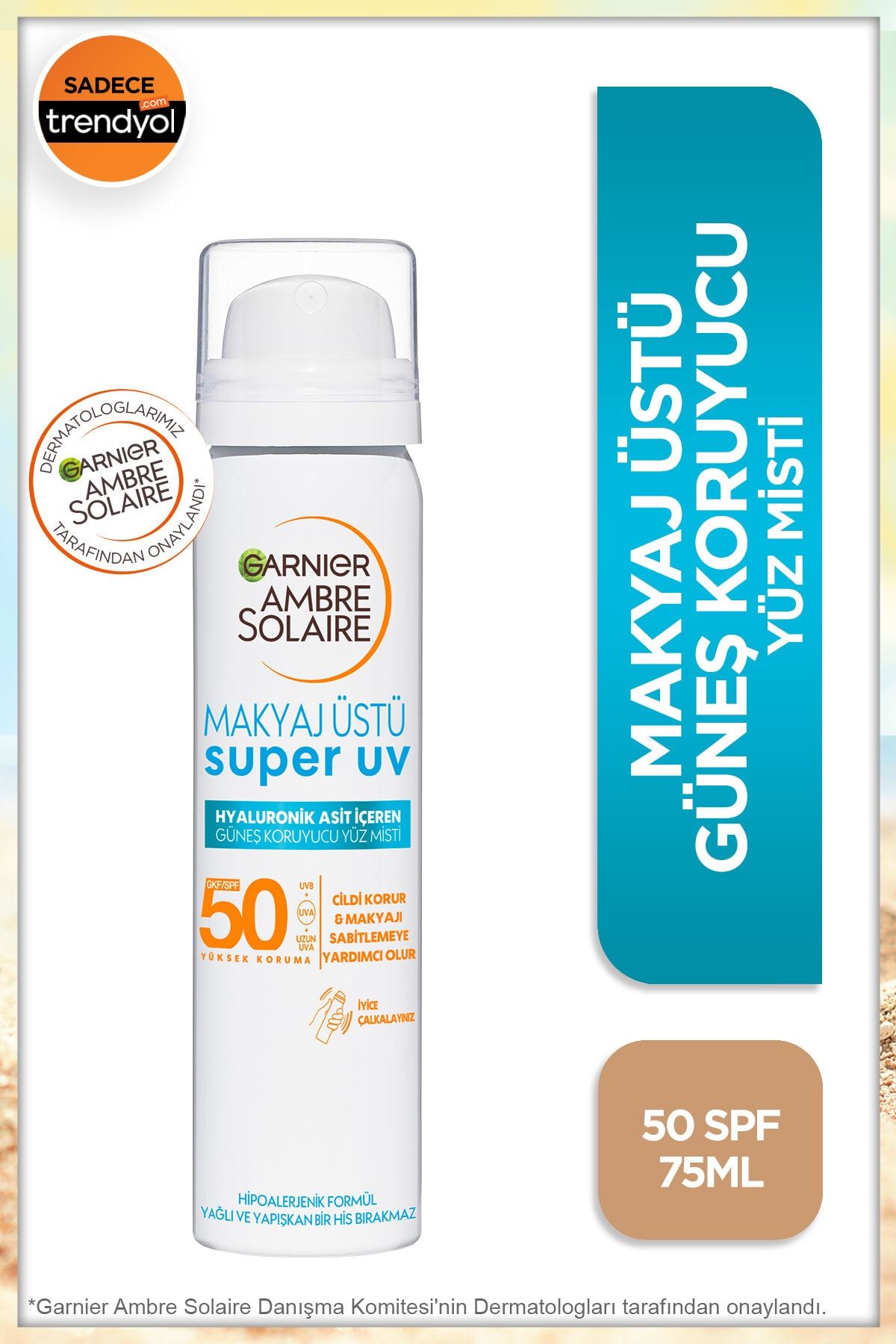 Garnier Ambre Solaire Makyaj Üstü Güneş Koruyucu Yüz Misti