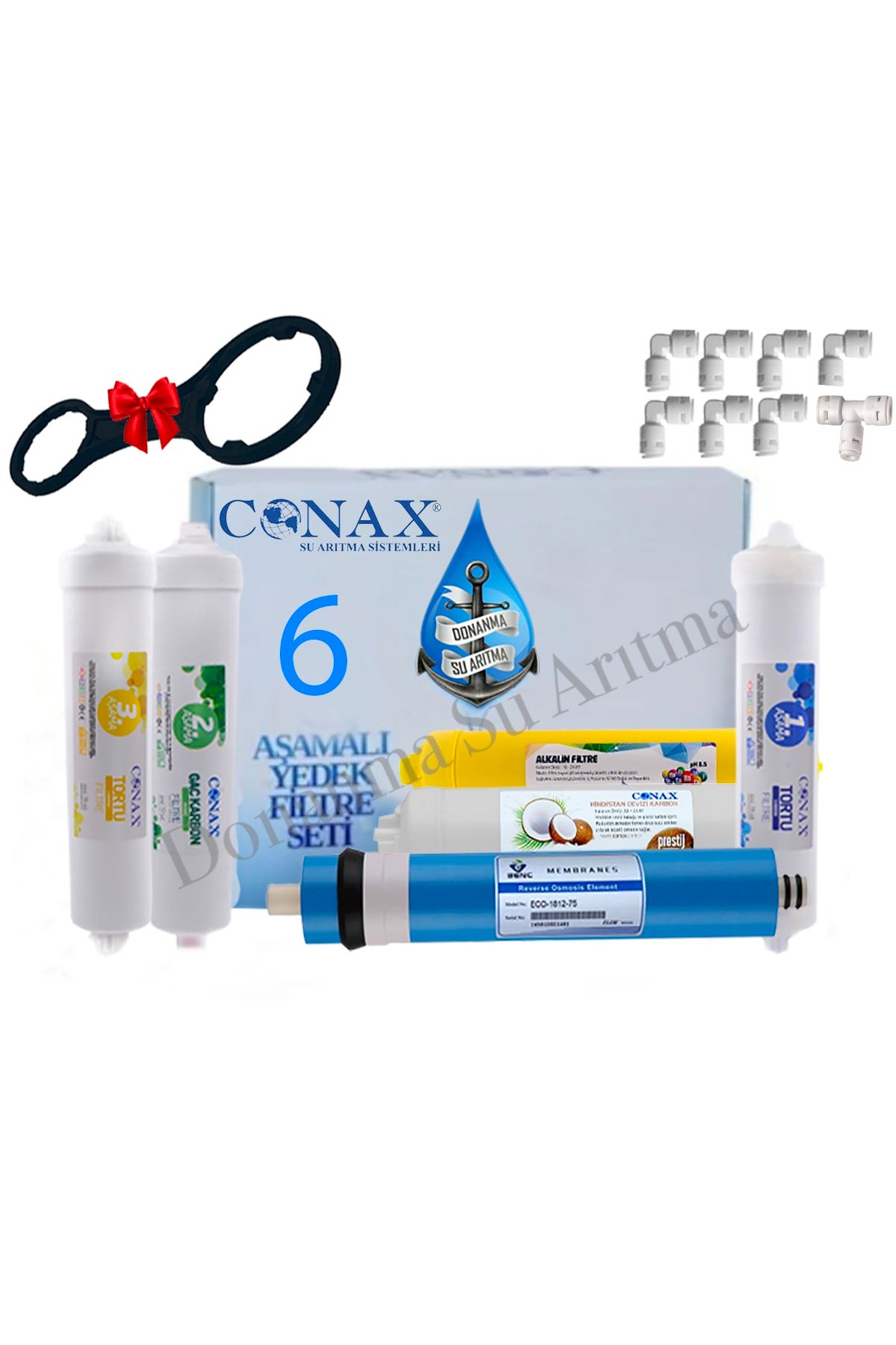 Conax Kapalı Kasa 6 Lı Inline Filtre Seti Benc Membranlı Tüm Kapalı Kasa Cihazlar Ile Uyumlu