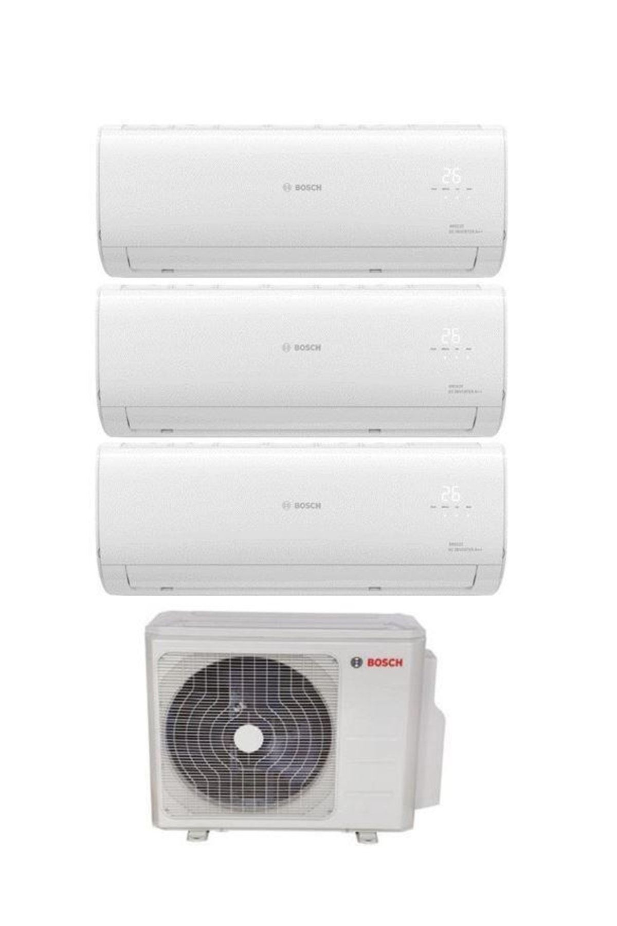 Bosch Multi Split Inverter Klima 28000 Btu 1 Dış + 3 Iç Ünite 12000 + 12000 + 12000 Btu