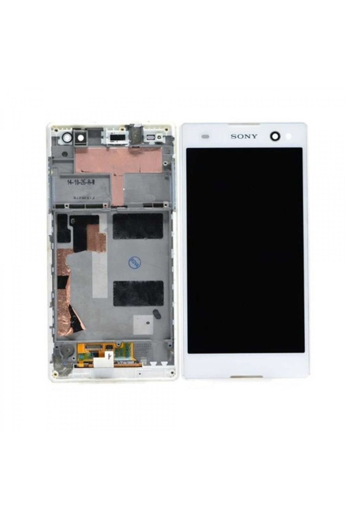 Sony Kdr Xperia C3 D2533 Lcd Ekran Dokunmatik Çıtalı Beyaz