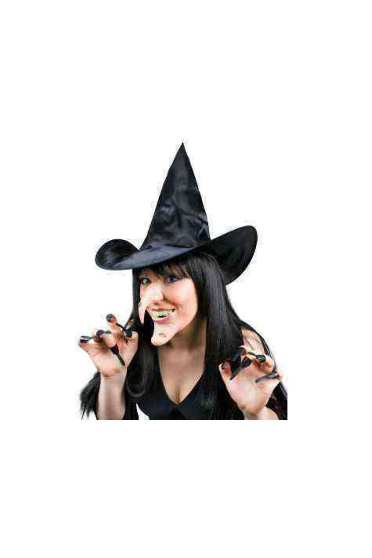 Genel Markalar Halloween Cadı Kostüm Şapka Seti