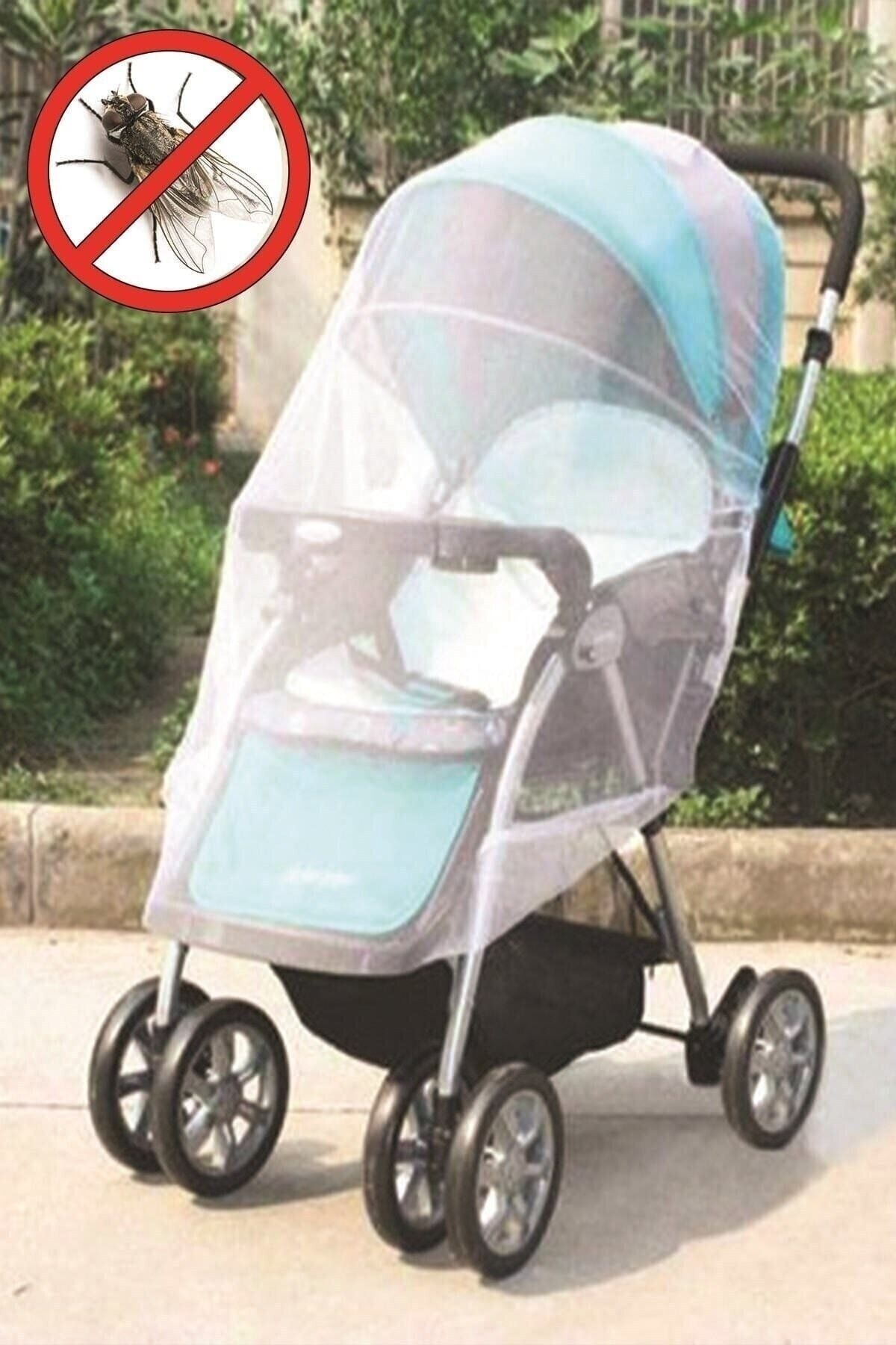 Babyjem %100 Polyester Kumaş Beyaz Puset Sinekliği (stroller Insect Net)
