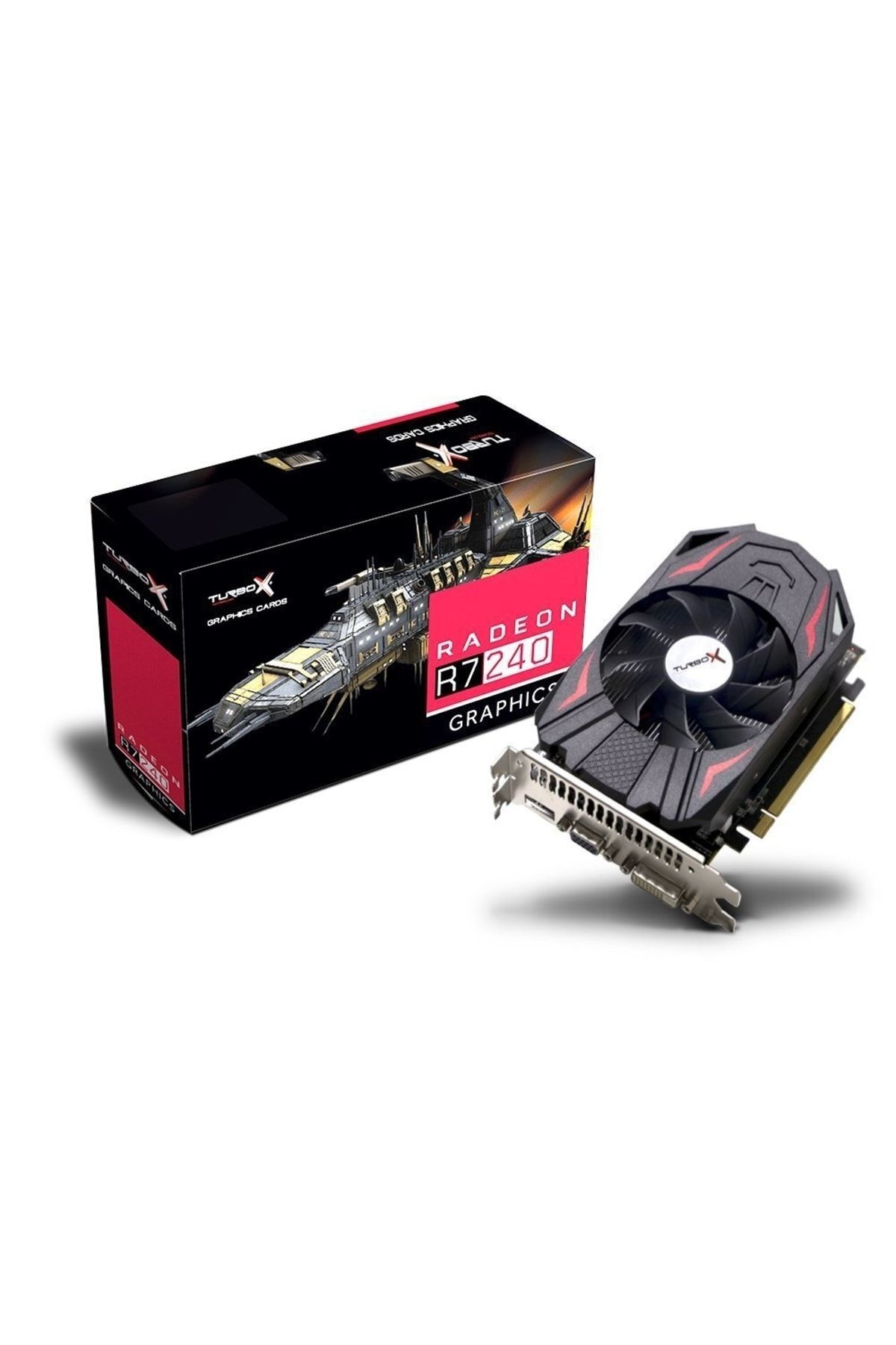 TURBOX Battle Base N R7 240 Amd GDDR5 128Bit Vga.Dvi.Hdmi Tek Fan 2GB Ekran Kartı