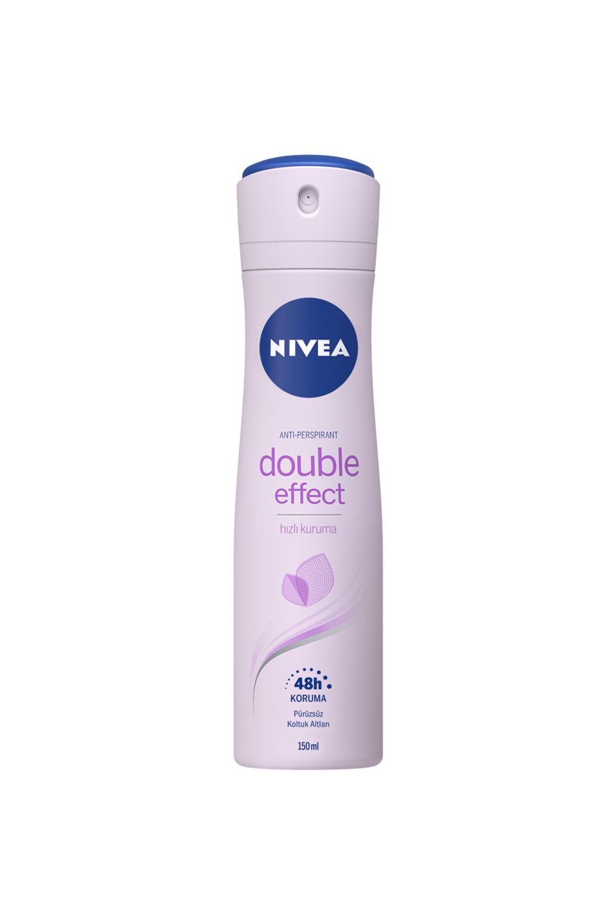 Kadın Sprey Deodorant Double Effect 48 Saat Anti-perspirant Koruma 150ml Pürüzsüz Koltuk Altı_1