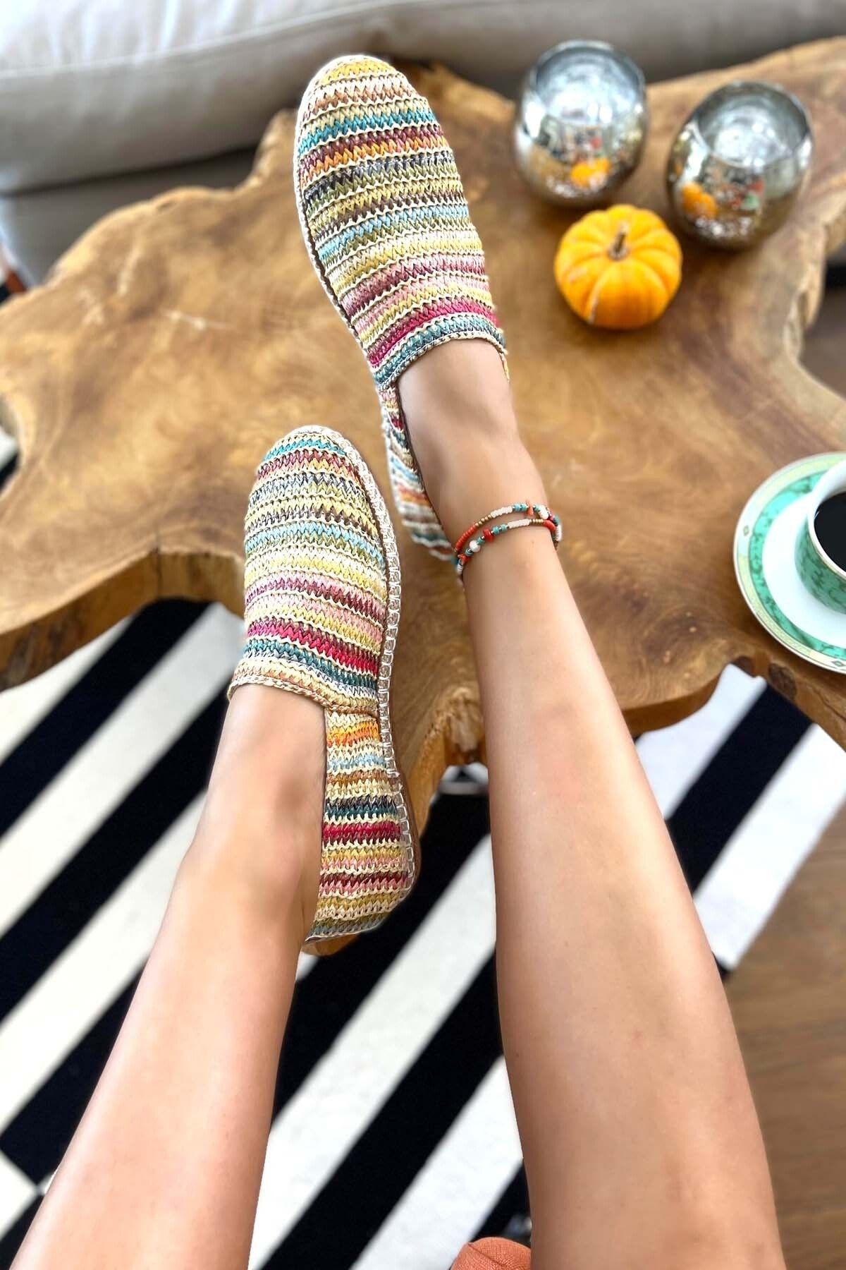 Bambi Hardal Çok Renkli Kadın Espadril K01534100028