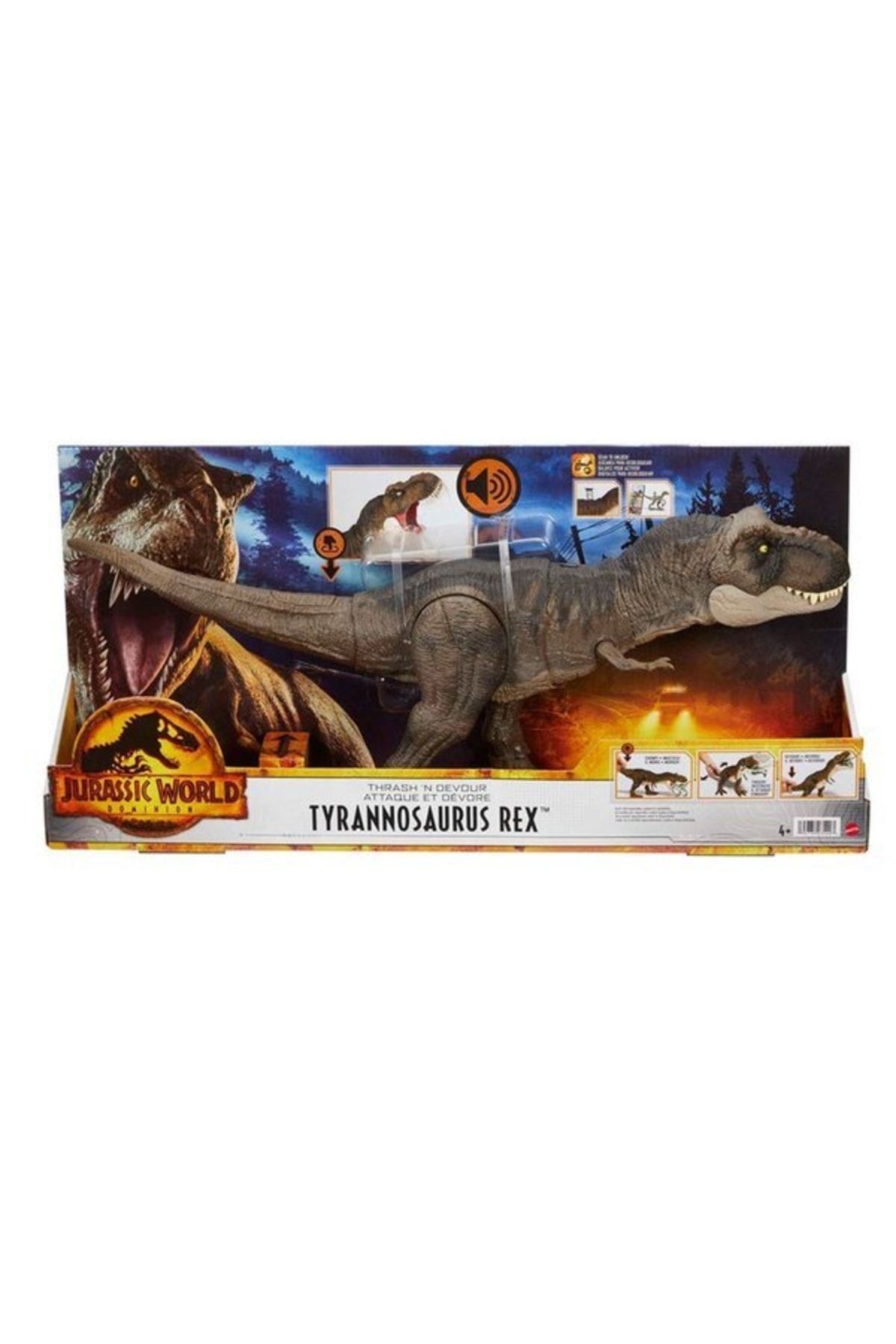 Jurassic World : Dominion Güçlü Isırıklar Tyrannosaurus Rex Dinozor Aksiyon Figürü Hdy55