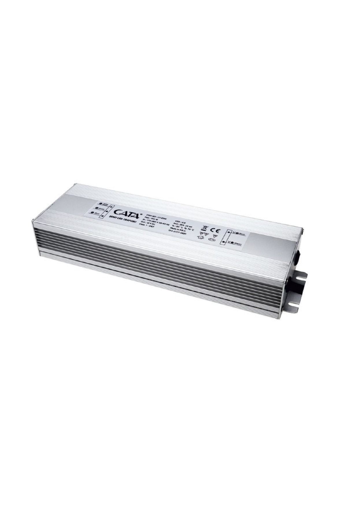 Cata 25 Amper Şerit Led Trafosu ( 300W ) (Slim-Fansız) Dış Mekan