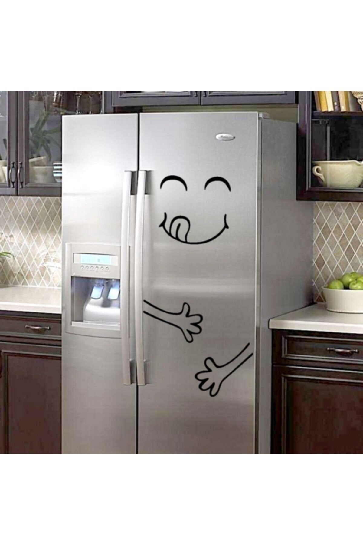 efekt reklam Buzdolabı Kapağı Kaplama Yaratıcı Dekoratif Kendinden Yapışkanlı Sticker Çıkartma