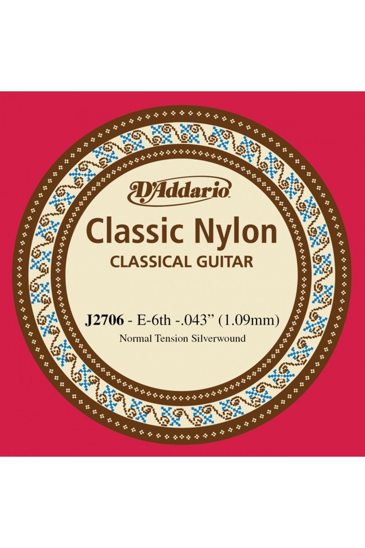 D'Addario Daddarıo J2701 Klasik Gitar Tek Teli, Classıc Nylon, Normal T