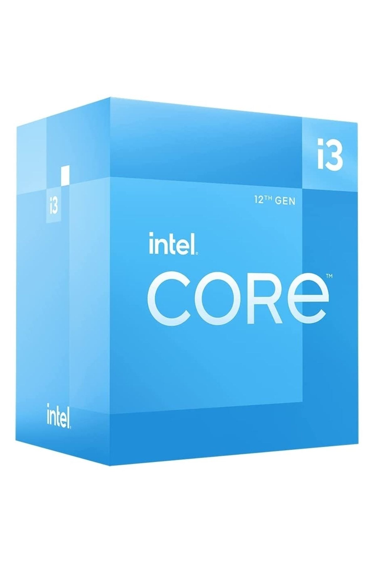 Intel CORE i3 12100F 17MB 4çekirdekli VGA YOK 1700p 58w Kutulu+Fanlı