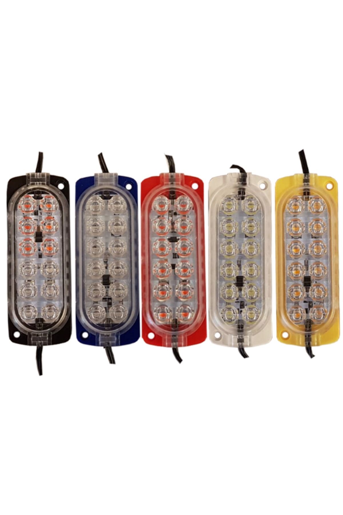 Hazar Led 12 Volt 12 Ledli 2.4 Watt Animasyonlu Modül Çakar Kırmızı