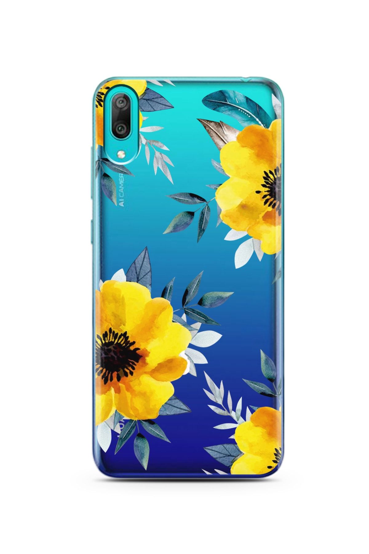 Spoyi Huawei Y7 Pro 2019 Art Villosa Tasarımlı Süper Şeffaf Telefon Kılıfı