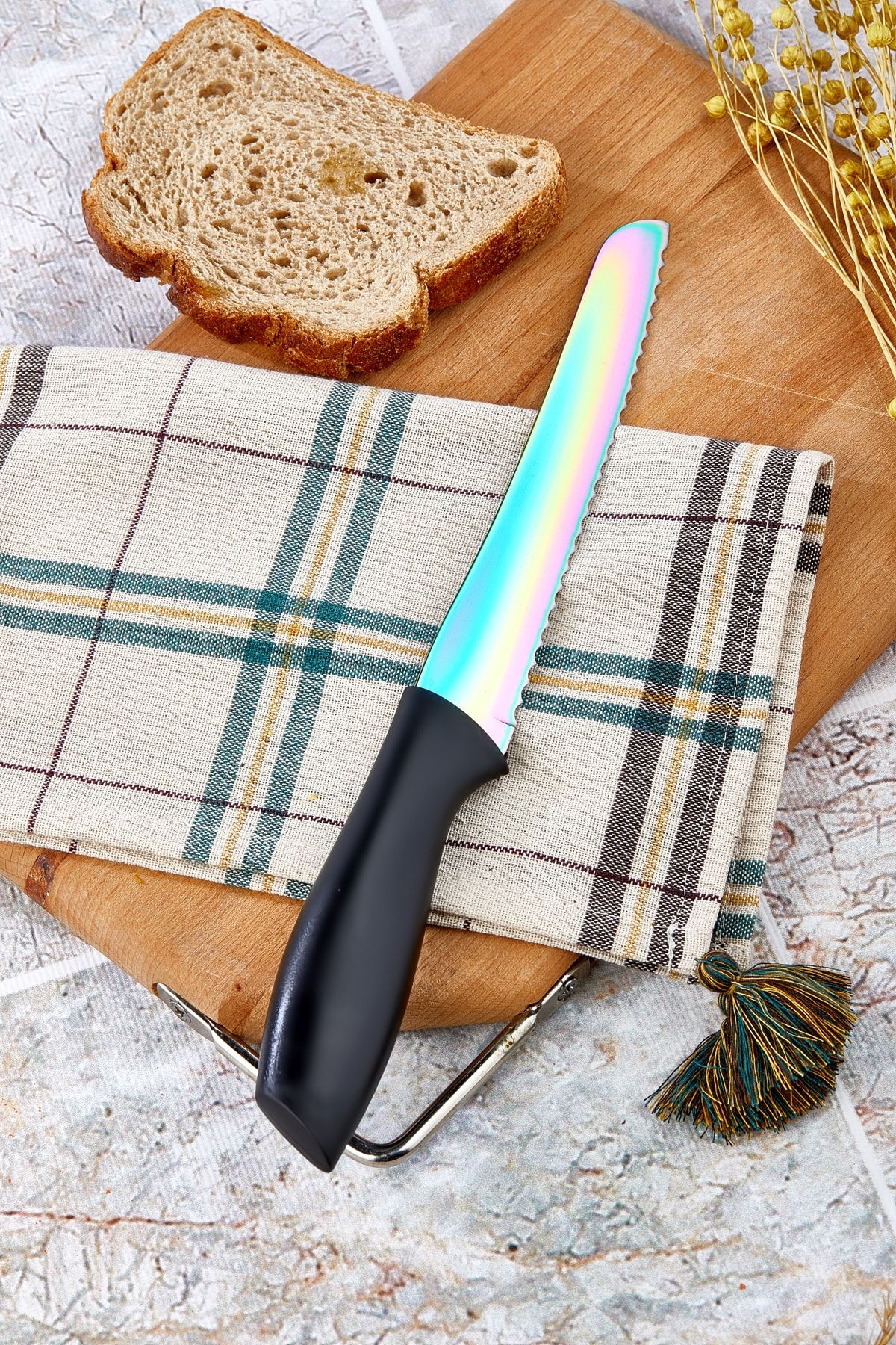 Cooker Lüx Bread Knife 34 Cm Titanyum Çelik Ekmek Bıçağı