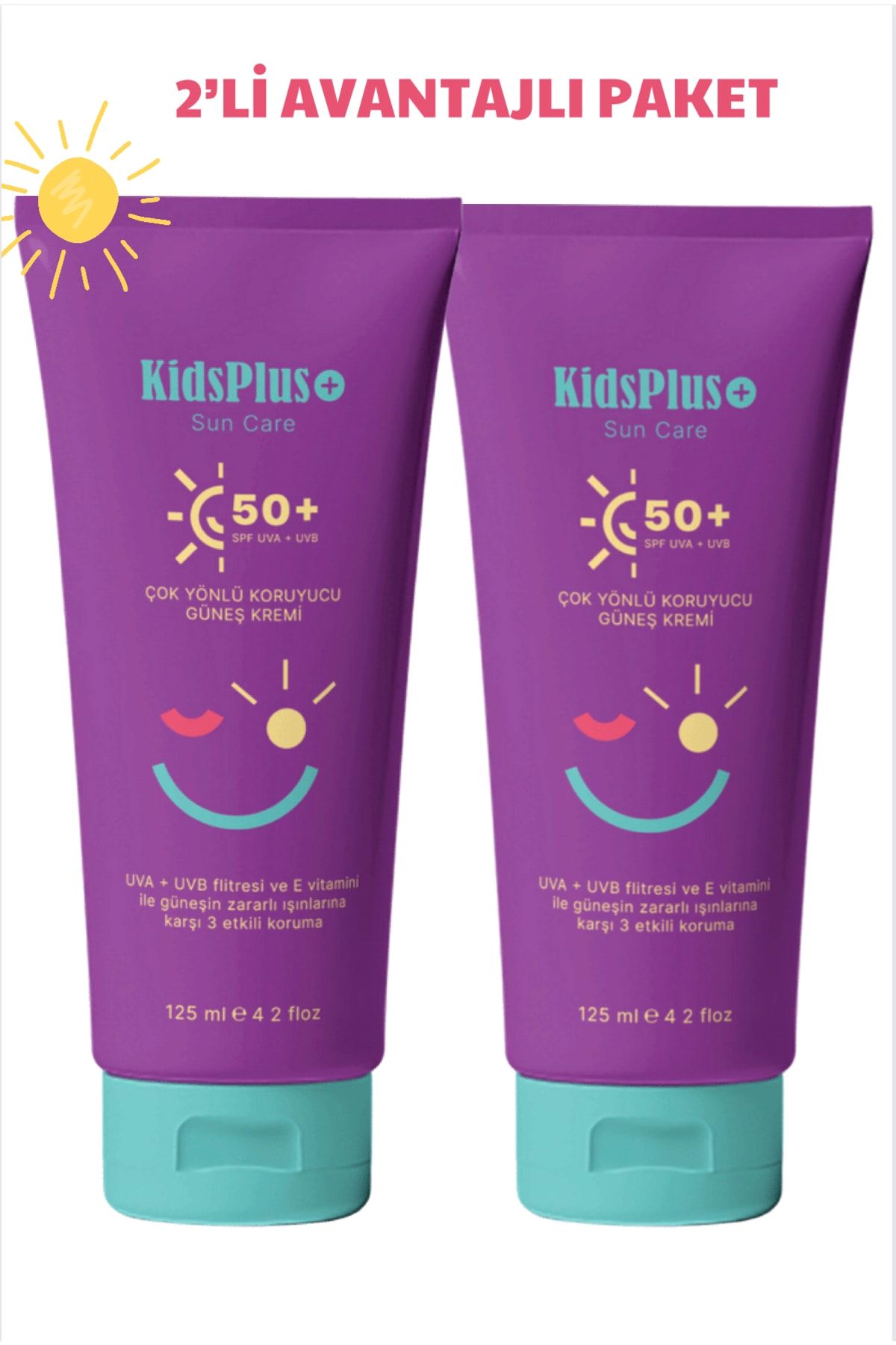 kidsplus Spf50 Sun Care Cream(125 125 ML)-yüksek Koruma-baby Güneş Kremi (kids Plus )