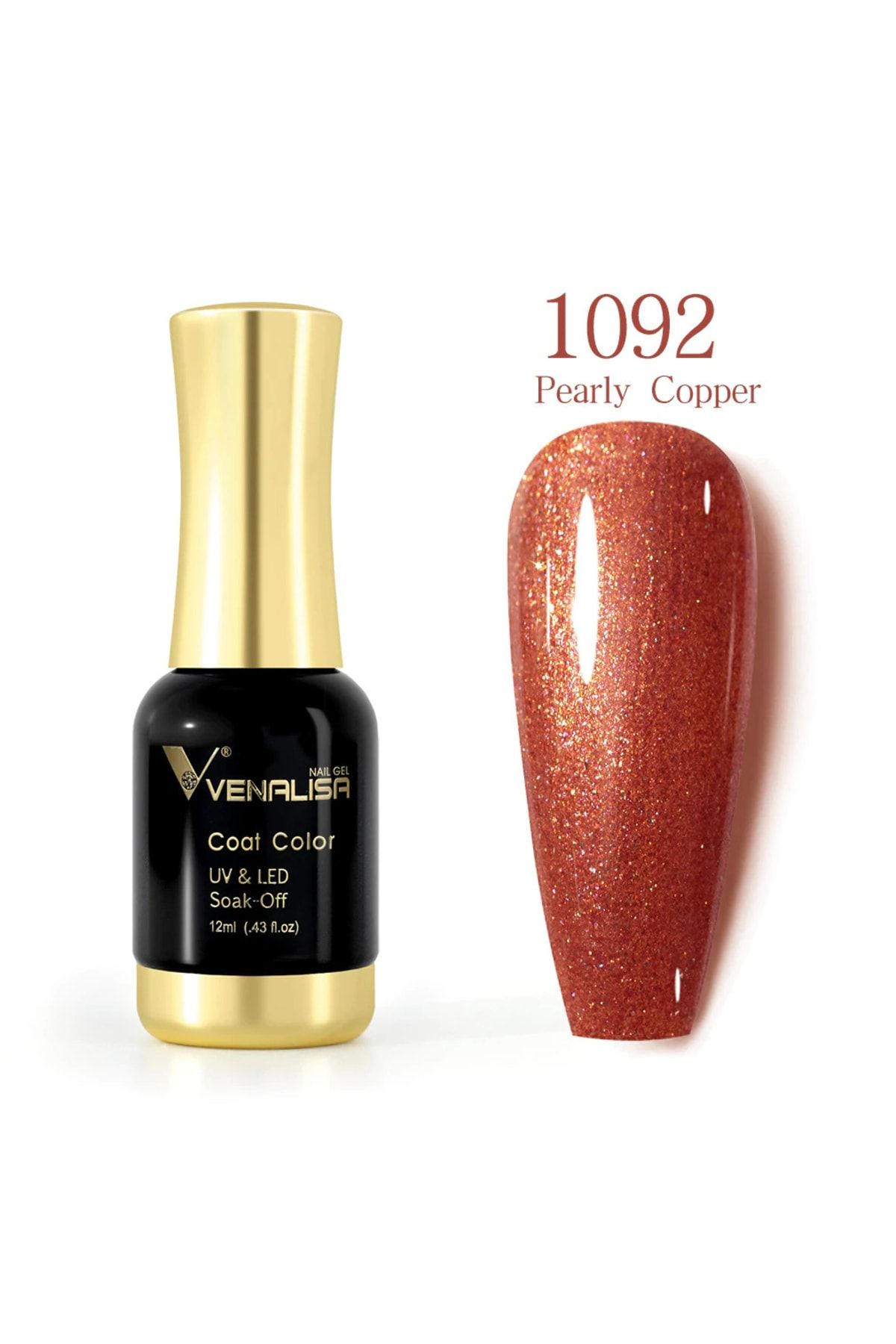 Venalisa 12 ml Kalıcı Oje Pearly Copper Uv Led Oje 1092