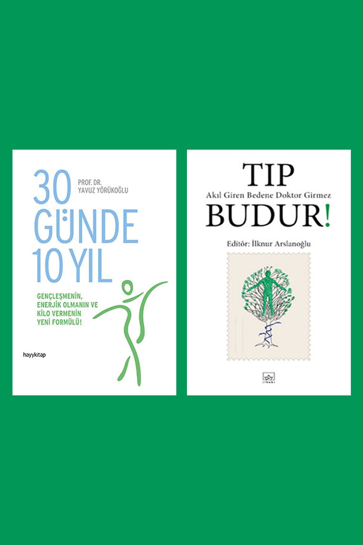 İthaki Yayınları 30 Günde 10 Yıl - Tıp Budur! 2 Kitap Set
