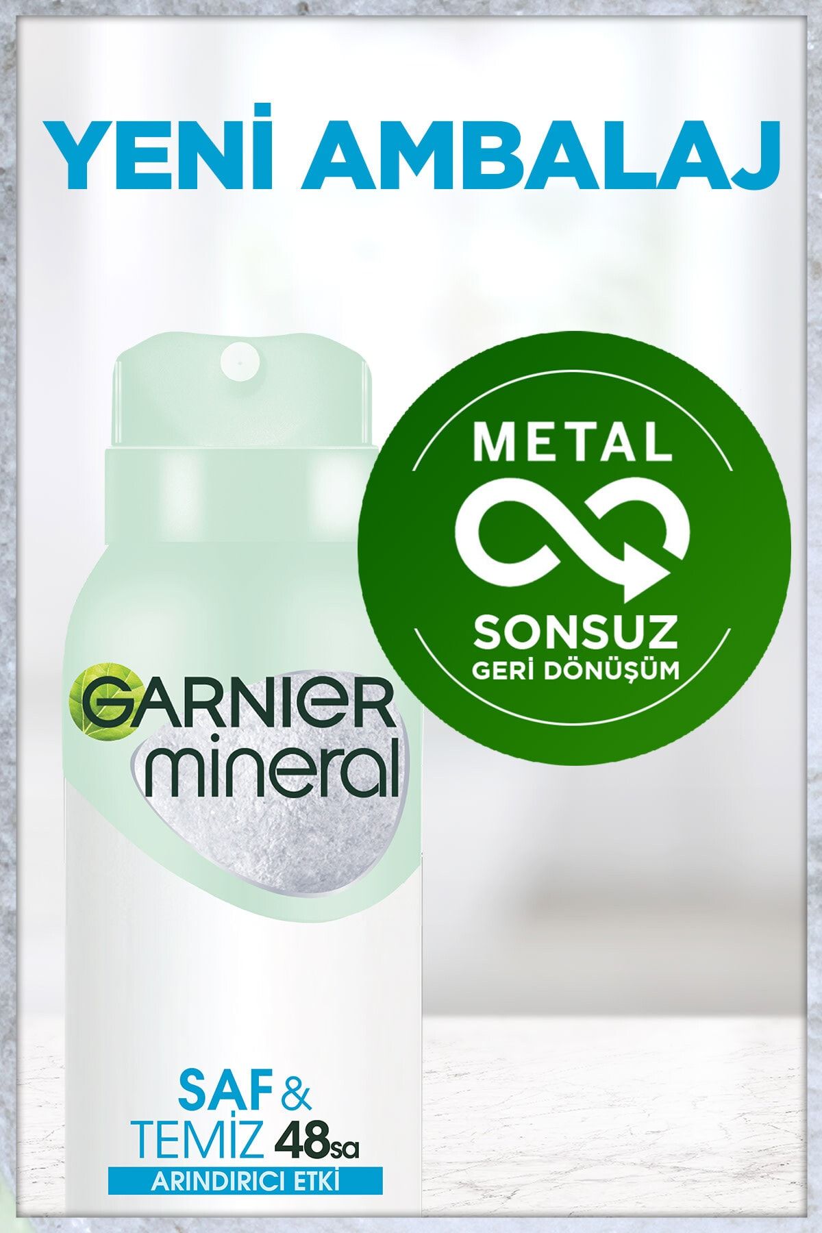 Mineral Saf ve Temiz Kadın Sprey Deodorant 3600542035132_3