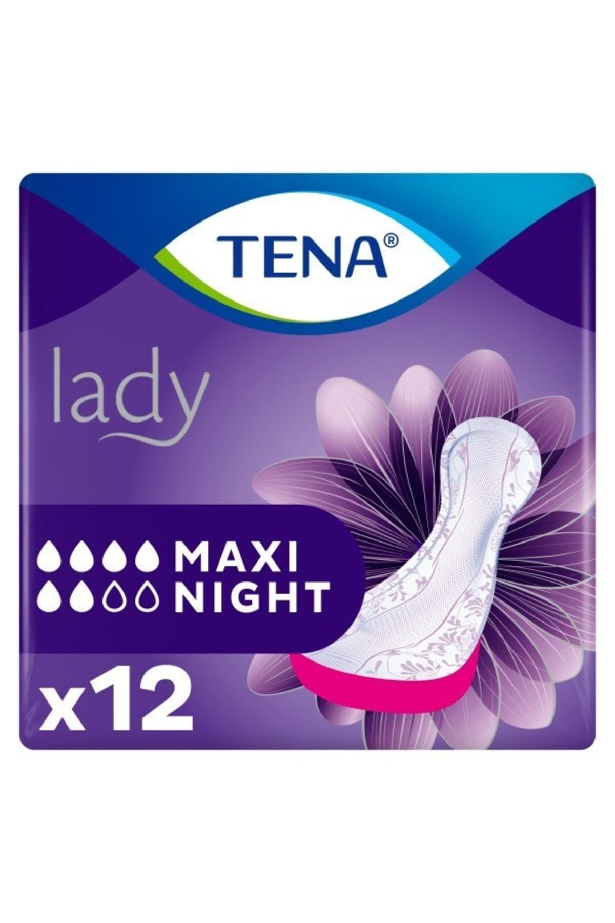 Tena Lady Maxi Night Gece Mesane Pedi 12'li (1 Paket)