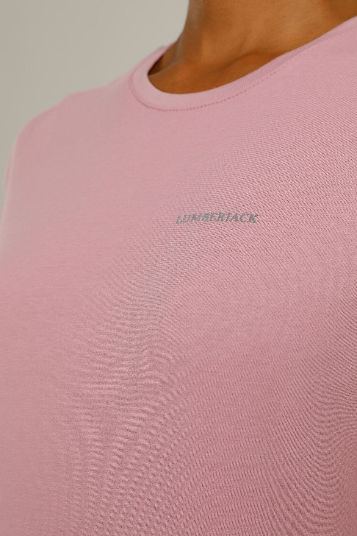 Lumberjack Ct122 Basıc C Neck T-shır Kadın Kısa Kol T-shirt
