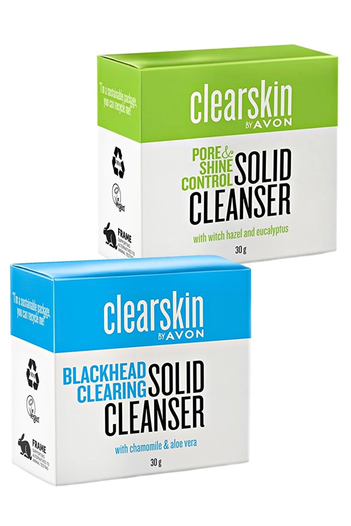 Avon Clearskin Siyah Nokta ve Parlama Karşıtı Salisilik Asit İçeren Sabun Paketi