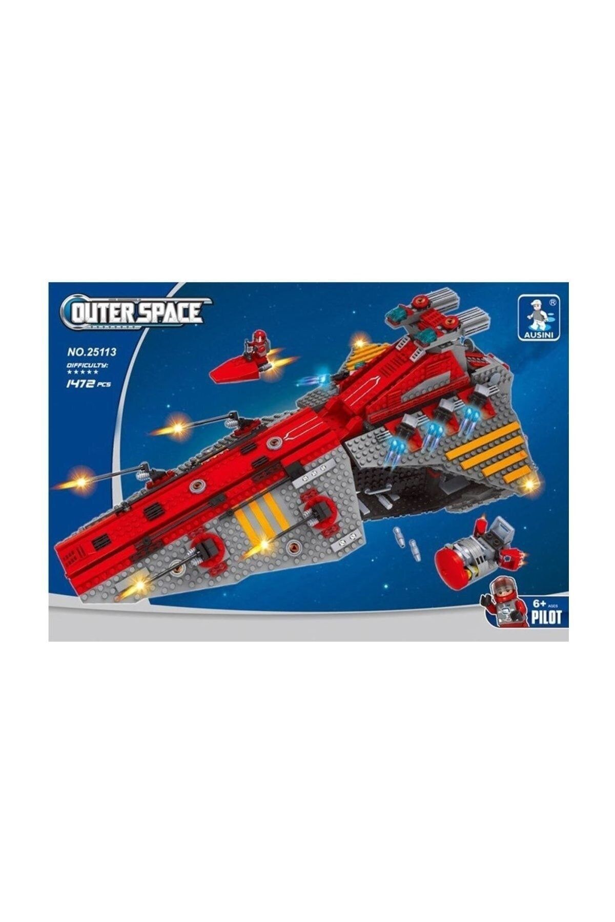 SAZE Kacmaz F Bircan Lego Bricks 1472 Parça Uzay Gemisi