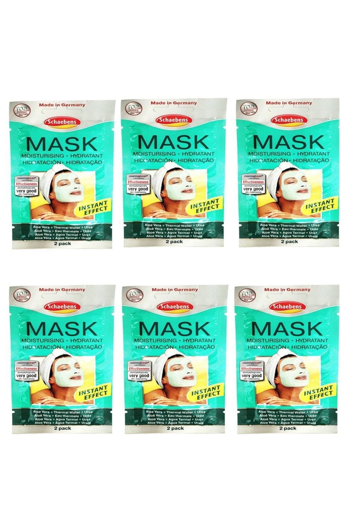 Schaebens Maske 6'lı Set Nemlendirici Maske - Mouistrizing Hydratant 2 X 5 Ml 4003573100388