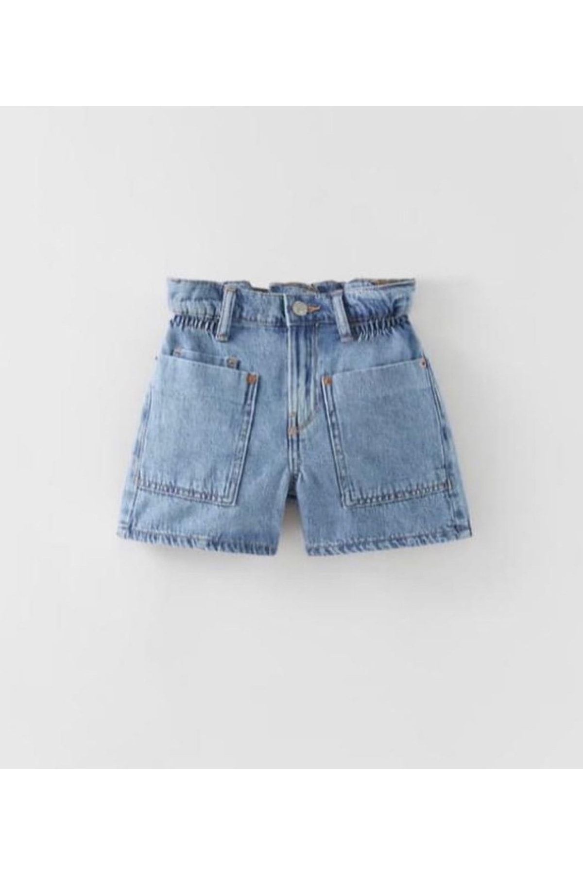 tunay moda Beli Lastikli Kot Şort
